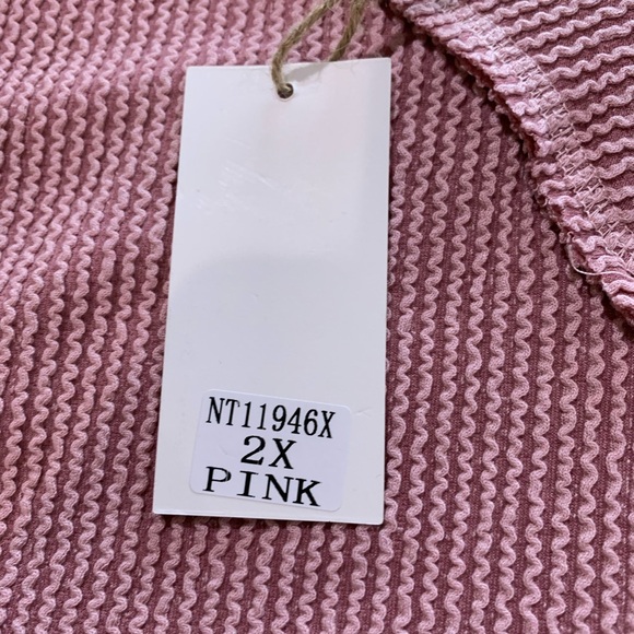 Very J Pink V-Neck Sweater New with tag - Picture 8 of 10